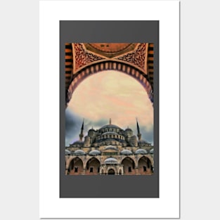 Turkey. Istanbul. The Blue Mosque. Entrance. Posters and Art